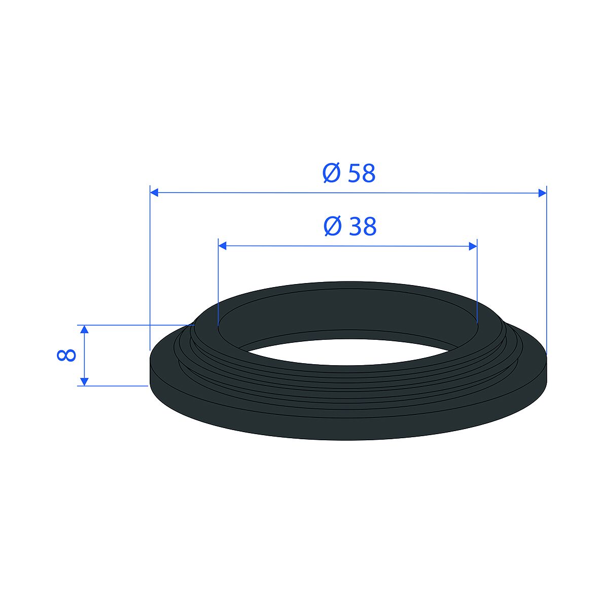 RSK 8597225 Gummipackning