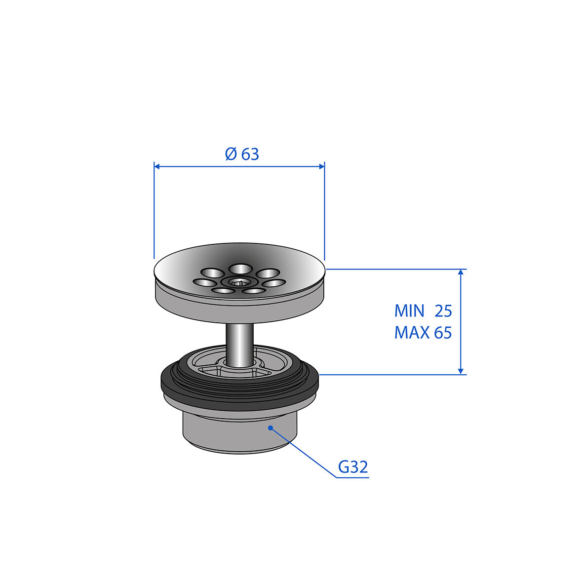 RSK 8573600 Bottenventil