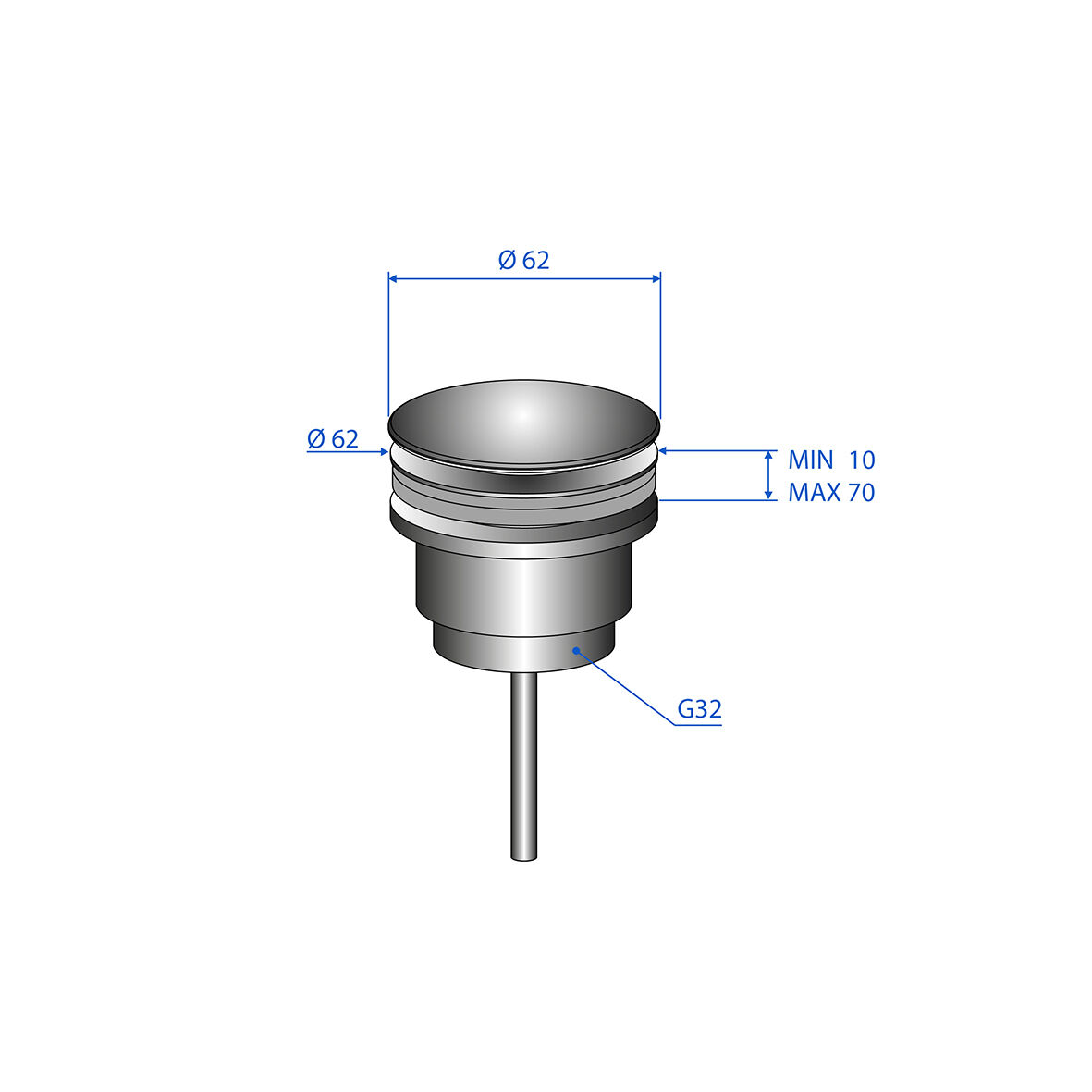 RSK 8573599 Bottenventil
