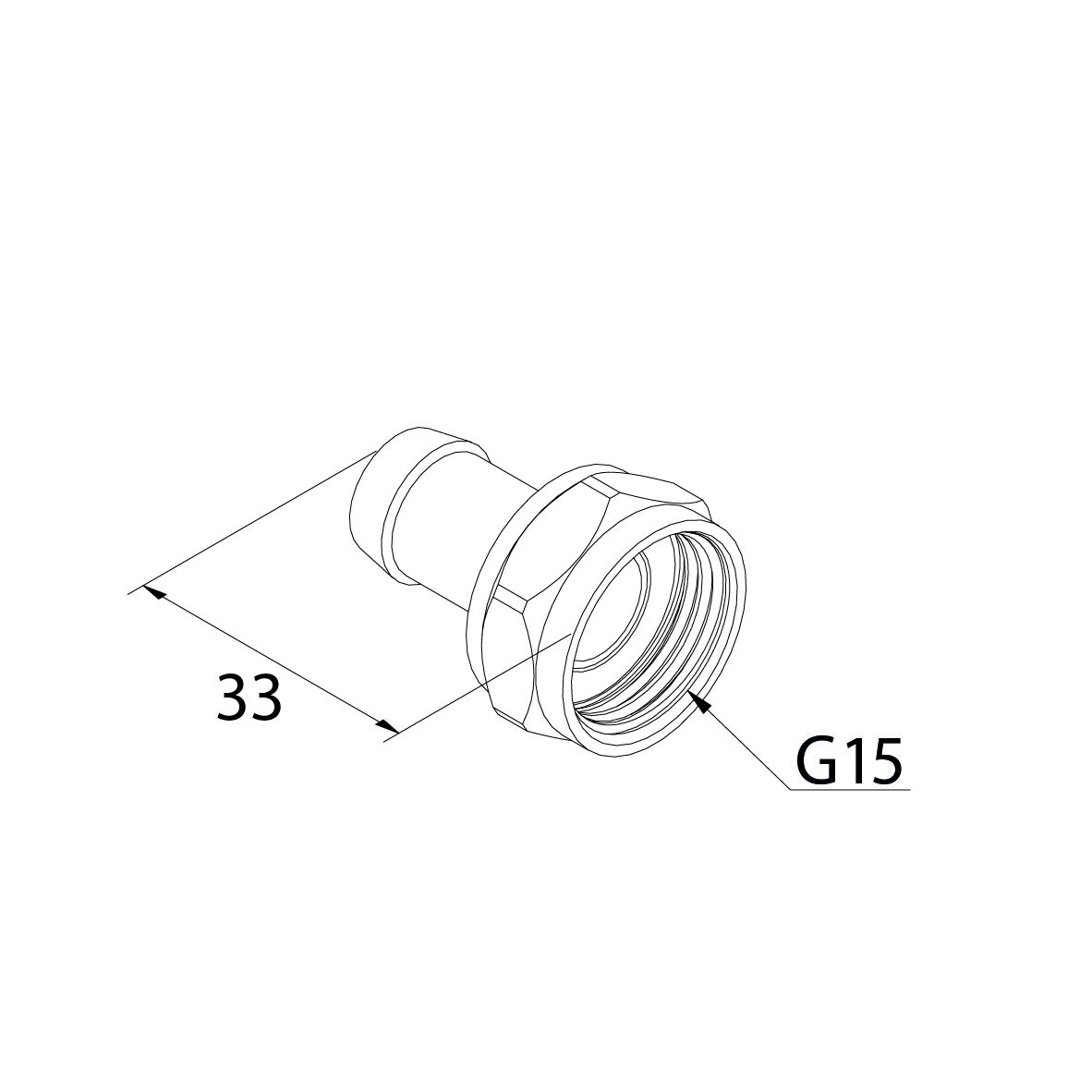 Slangkoppling G15