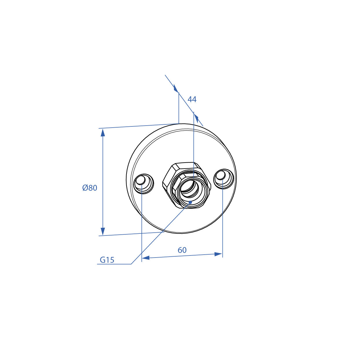 RSK 8505119 Ventilfäste