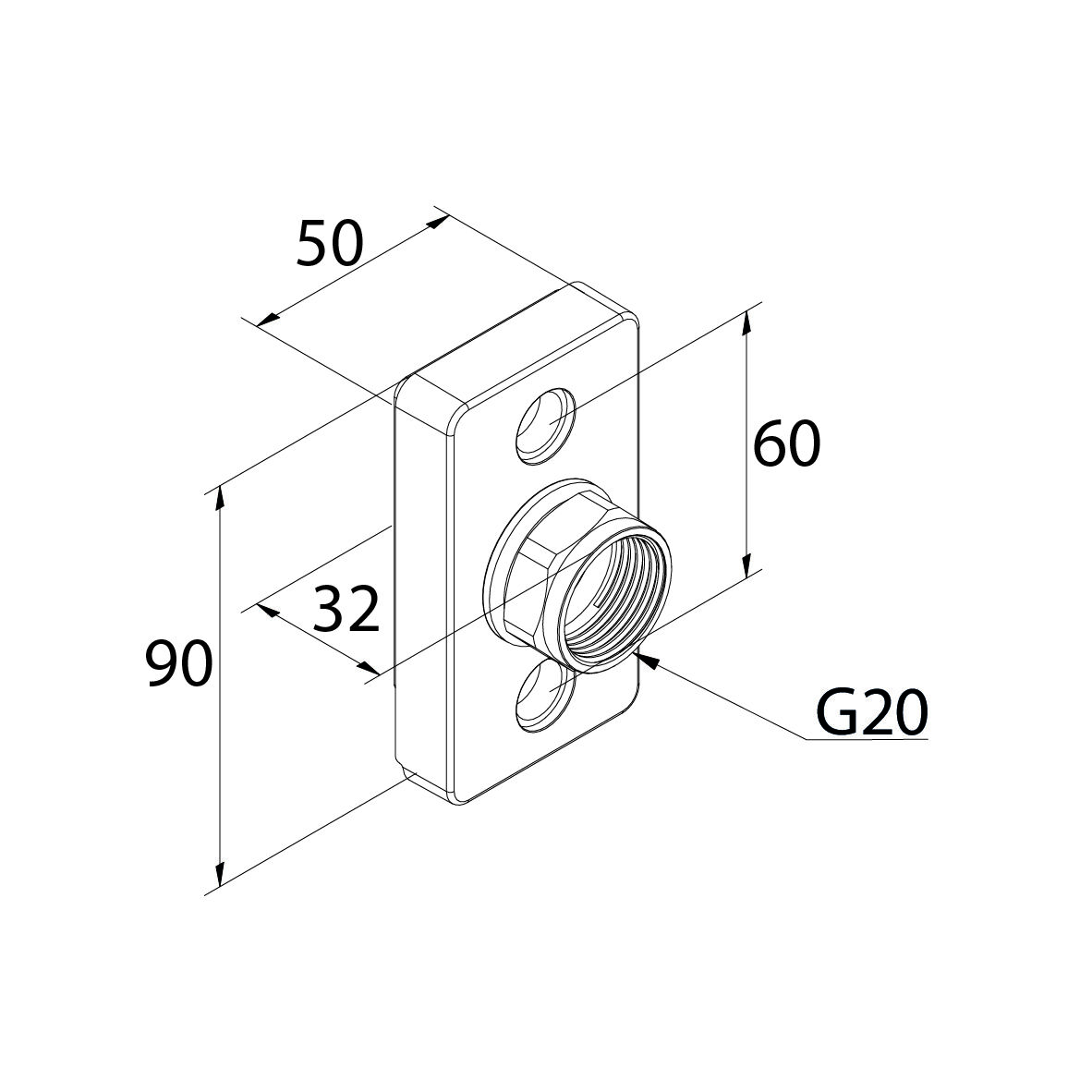 Väggbricka 1, Design Line