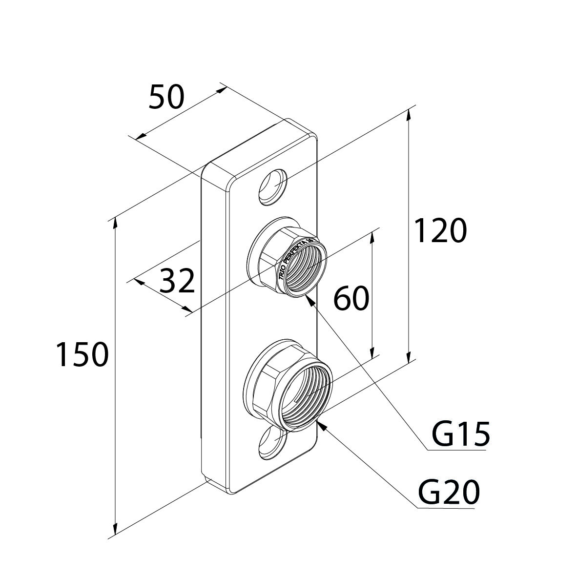 978109m Väggbricka 2, Design Line
